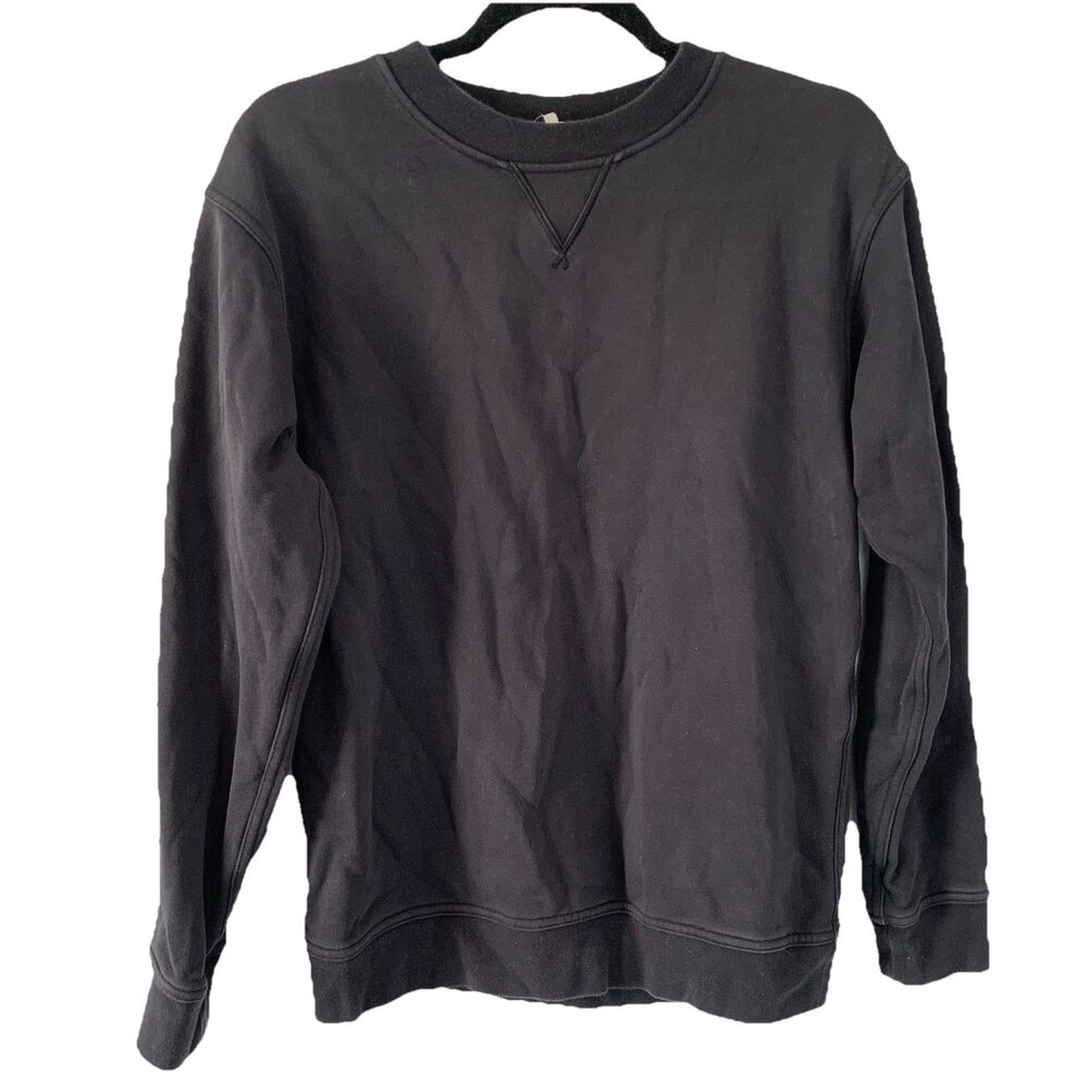 Lululemon All Yours Crew Sweatshirt Women 4 Fleece Pullover Charcoal Grey
